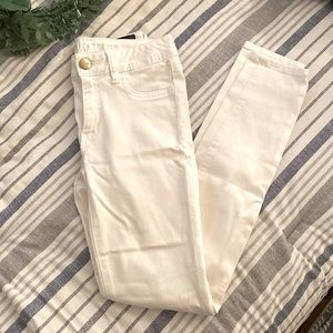 American Eagle White Jeggings